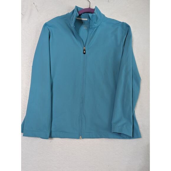 Lands End Jacket Sz L. More Green Like Sleeve Photo. Good Quality - Picture 1 of 10